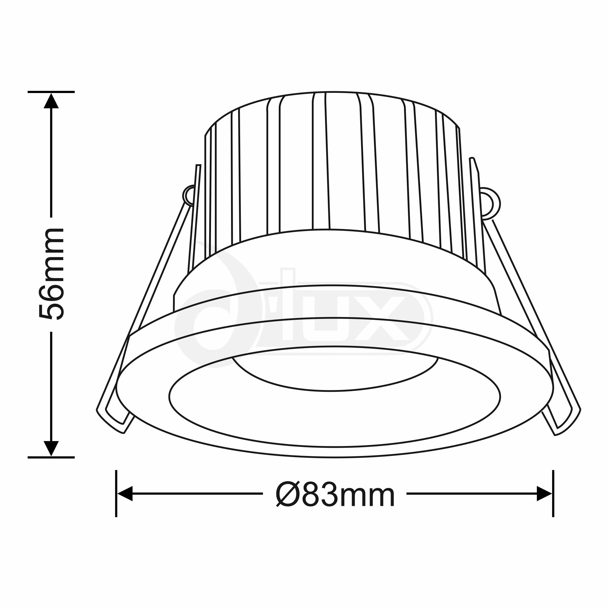 Beck 11 FR Curve Recessed Ceiling Luminaires Dlux Round Recess Ceiling Beck 11 FR Curve Recessed Ceiling Luminaires Dlux Round Recess Ceiling